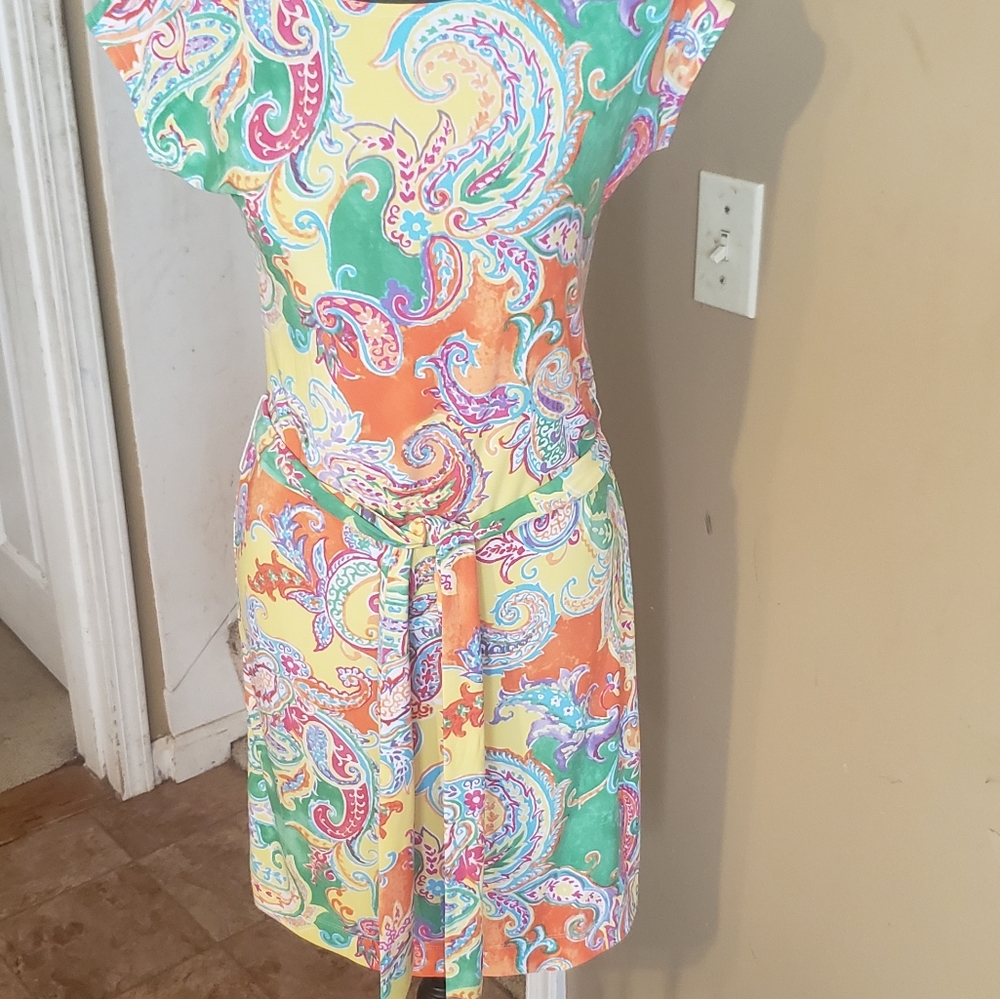 Ralph Lauren Pastel Paisley Dress